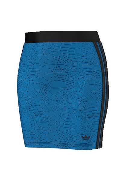 Online Store Adidas Bermuda 3-Stripes Moda Skirt - Blu Donna Moda Skirts (S7803)
